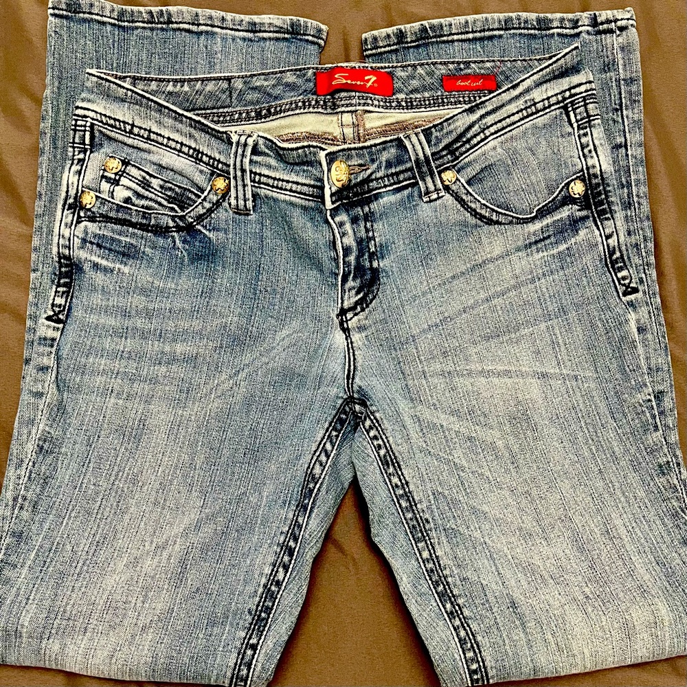 Seven7 Women’s Light Blue Boot Cut Jeans